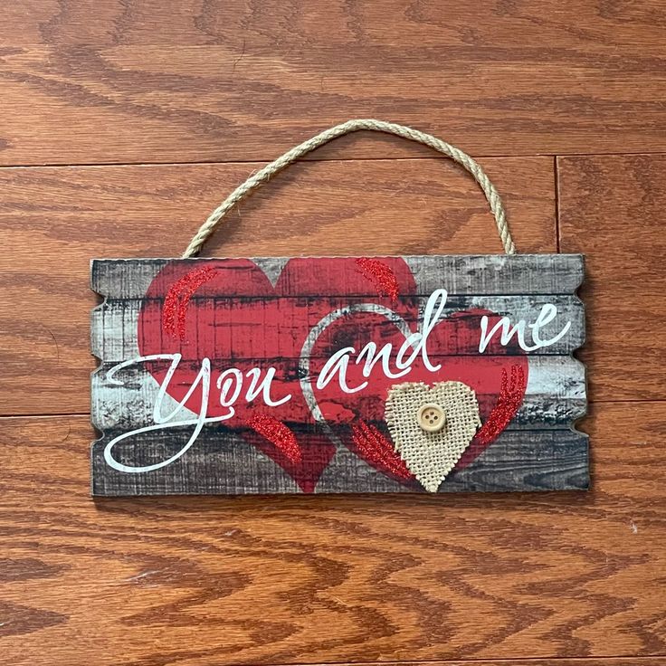 Hand-painted-wooden-signs-Valentine's-Day-Crafts-For-Adults