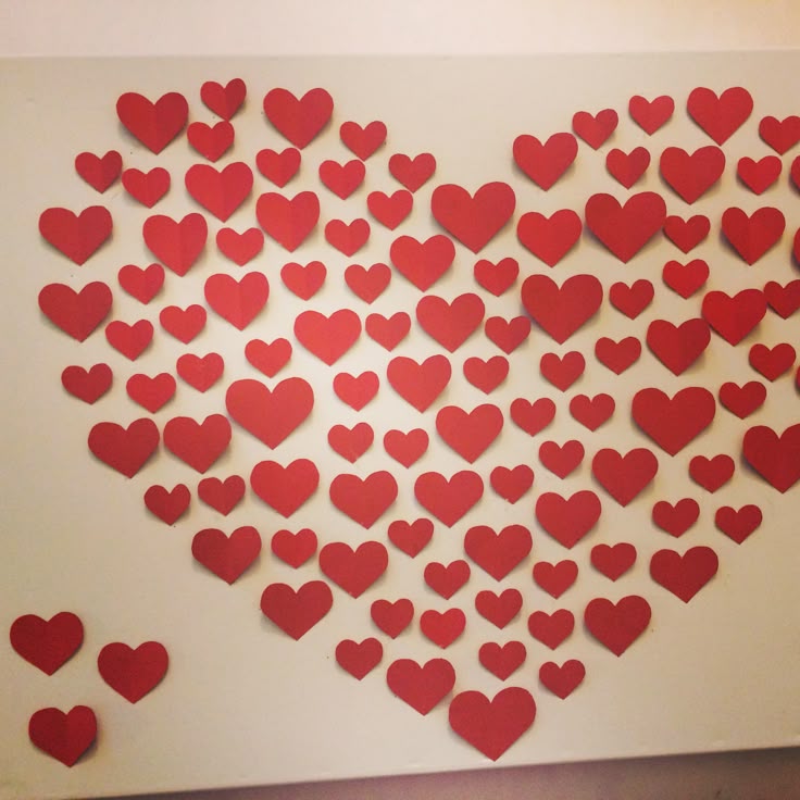 Heart-shaped-wall-cutouts-Valentine's-Day-Decoration-Ideas-At-Home