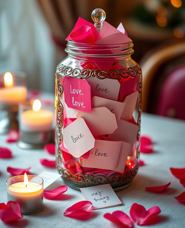 Love-note-jars-Valentine's-Day-Decoration-Ideas-At-Home