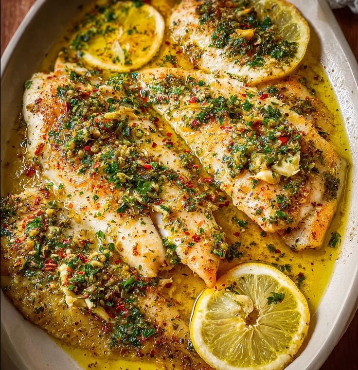 Baked-Tilapia-with-Garlic-Butter-Healthy Dinner Ideas