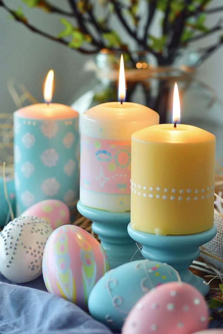 Candles-in-soft-spring-hues