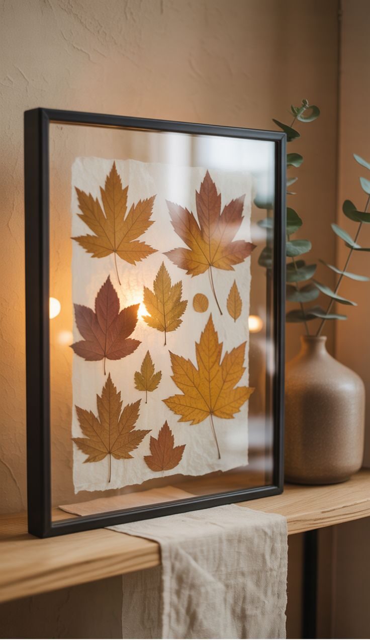 DIY-Wall-Art-Using-Dried-Leaves-or-Grasses