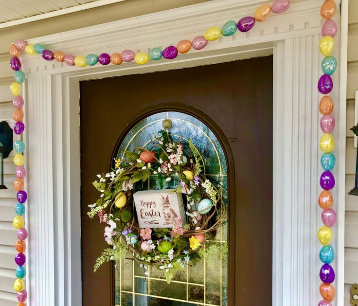 Easter-Egg-Garland-Easter-Porch-Decorations