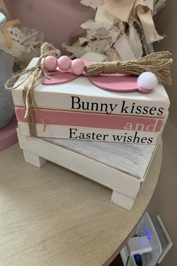 Easter-Themed-Book-Stack-Styling