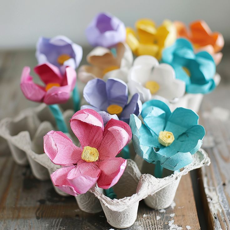 Egg-Carton-Flower-Display-DIY-Easter-Decorations
