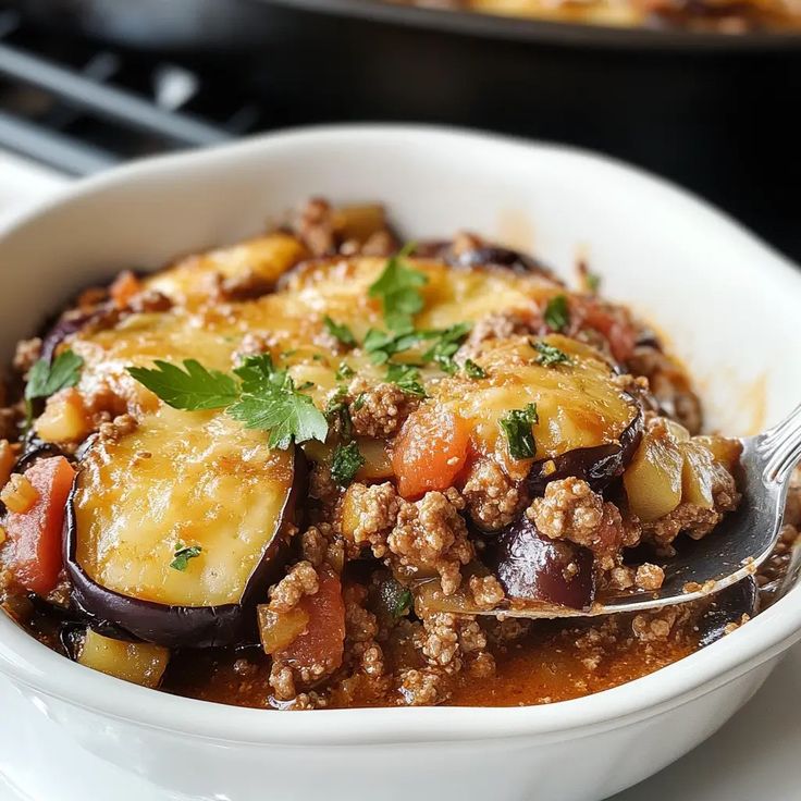 Eggplant-and-Minced-Beef-Casserole-low carb-dinner-recipes-for-the-family