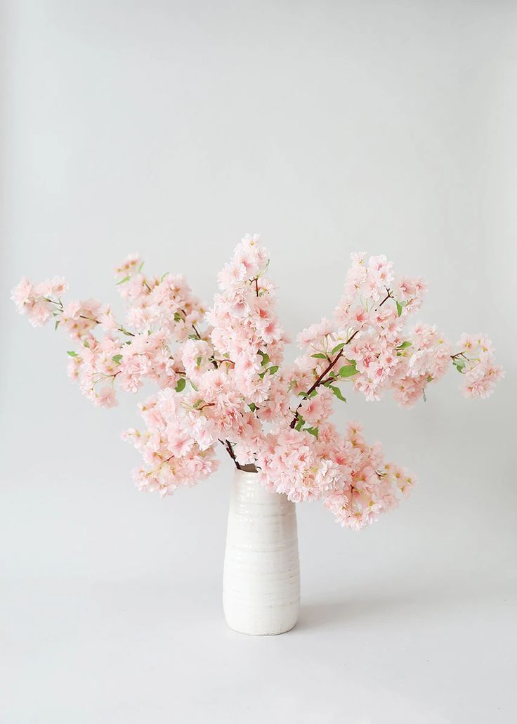 Faux-cherry-blossom-branch-arrangement