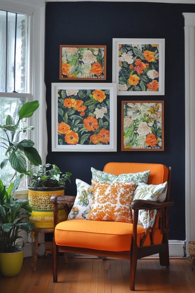 Framed-Fabric-or-Textile-Art-DIY-Wall-Art