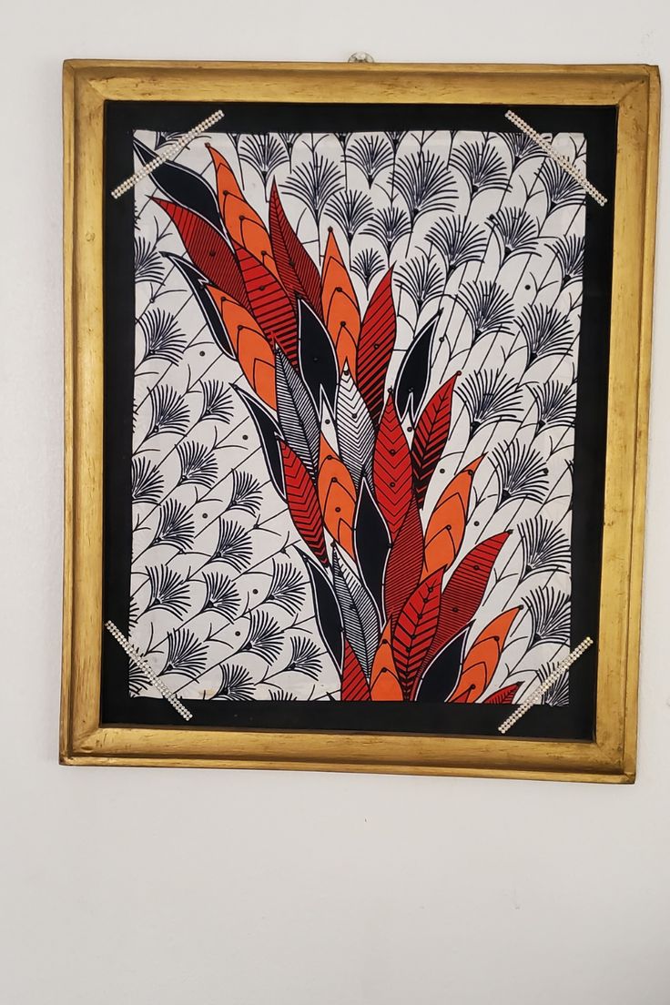 Framed-fabric-or-Ankara-prints 