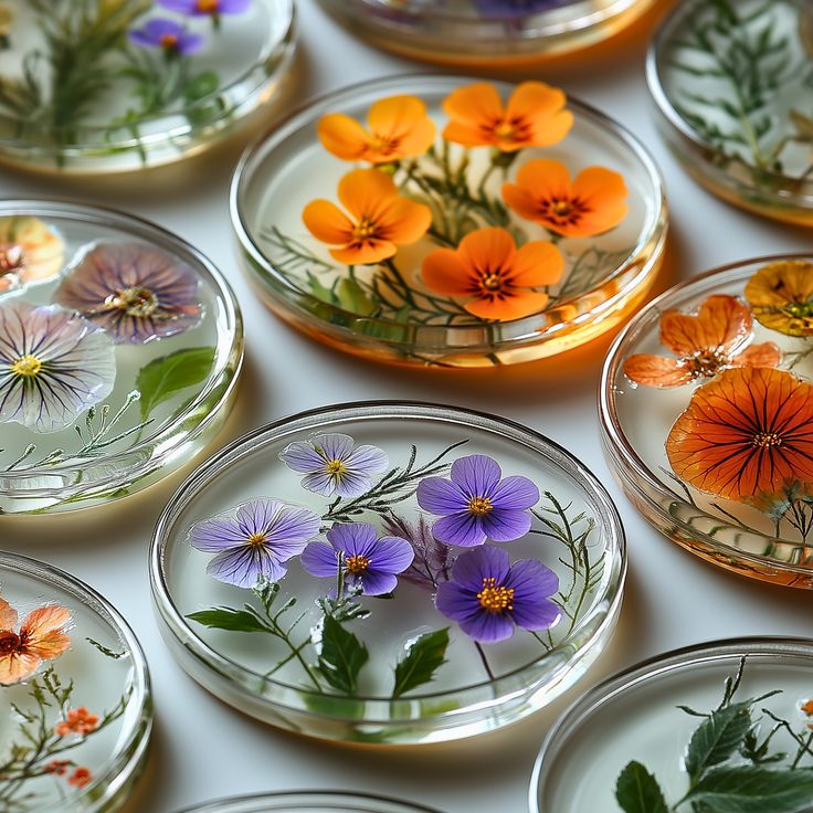 Nature-inspired-resin-coasters