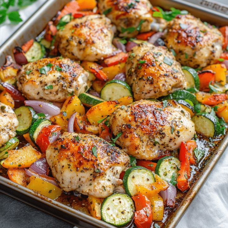 One-Pan-Chicken-and-Vegetables-Lazy-Dinners