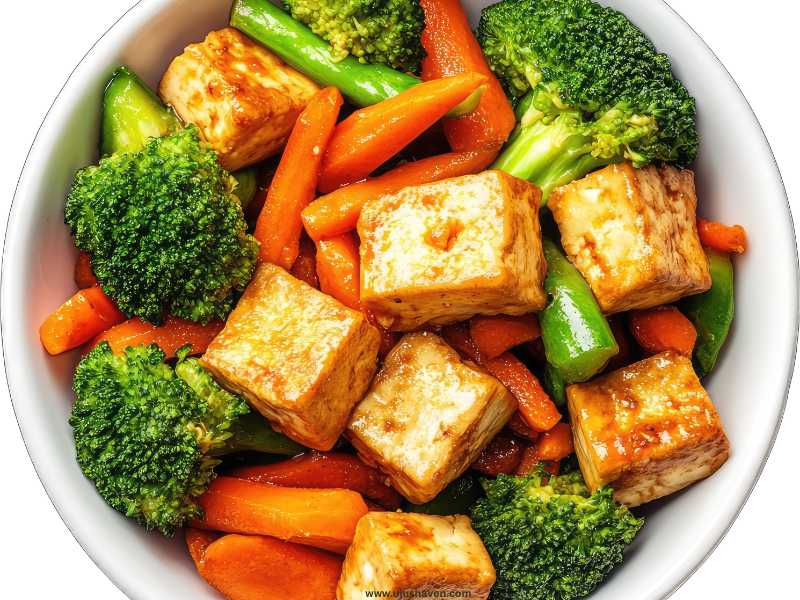 Pan-Fried-Tofu-with-Vegetables