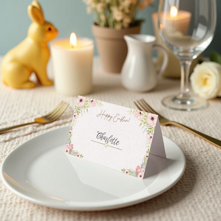 Personalized-name-cards-with-Easter-motifs.