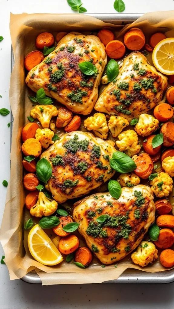 Roasted-Chicken-with-Cauliflower-and-Carrots-low-carb-dinner-recipes-for-the-family