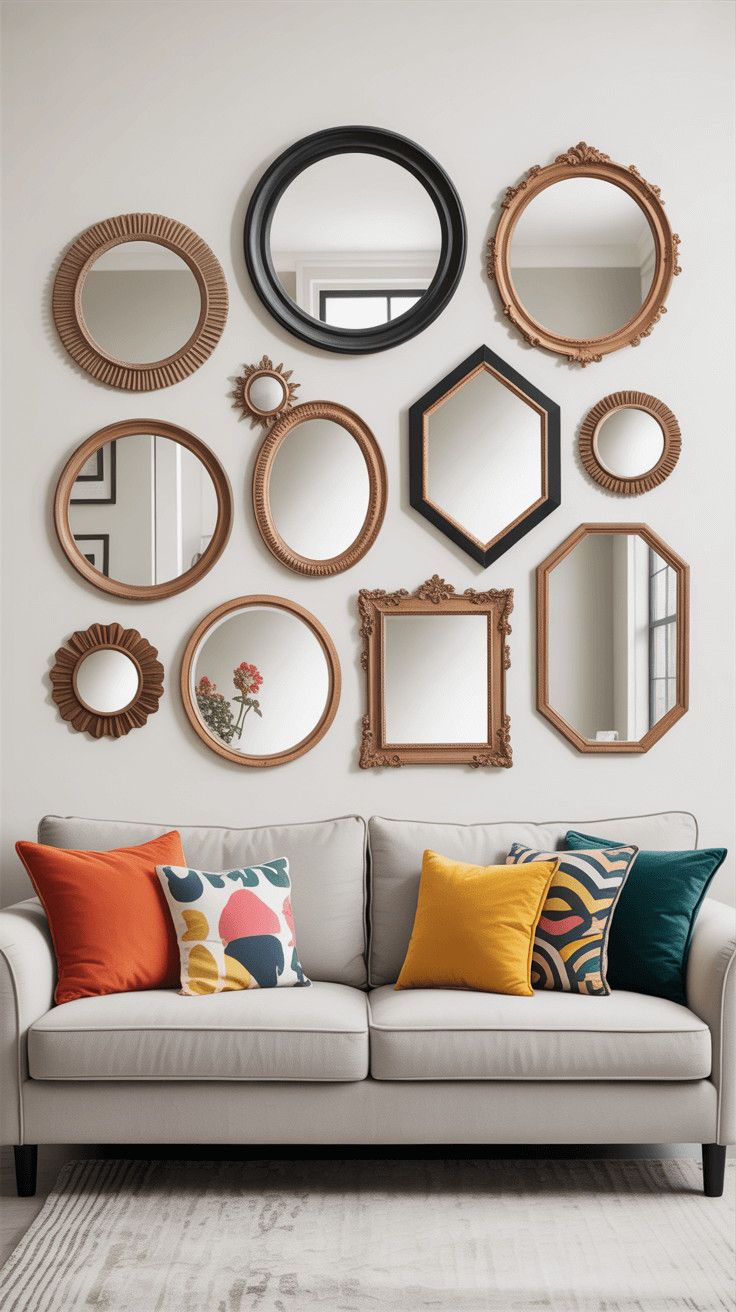 Wall-Art-Using-Mirrors