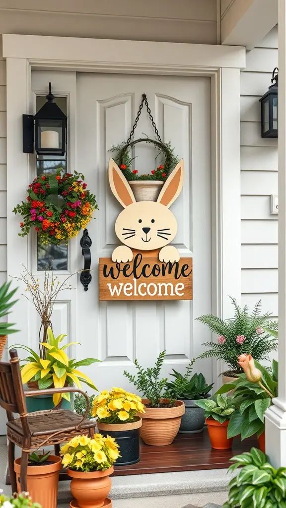 Welcome-Sign-Easter-Porch-Decorations