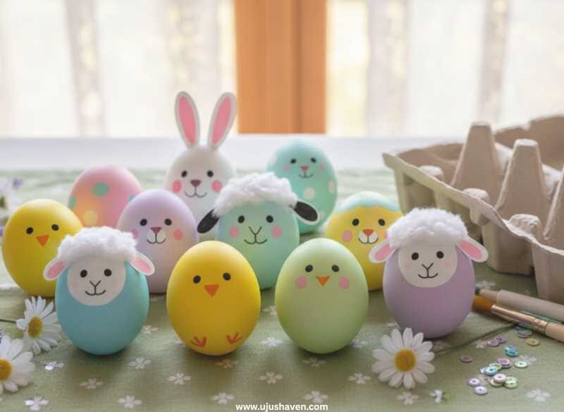 Animal-face-eggs-bunnies-chicks-lambs