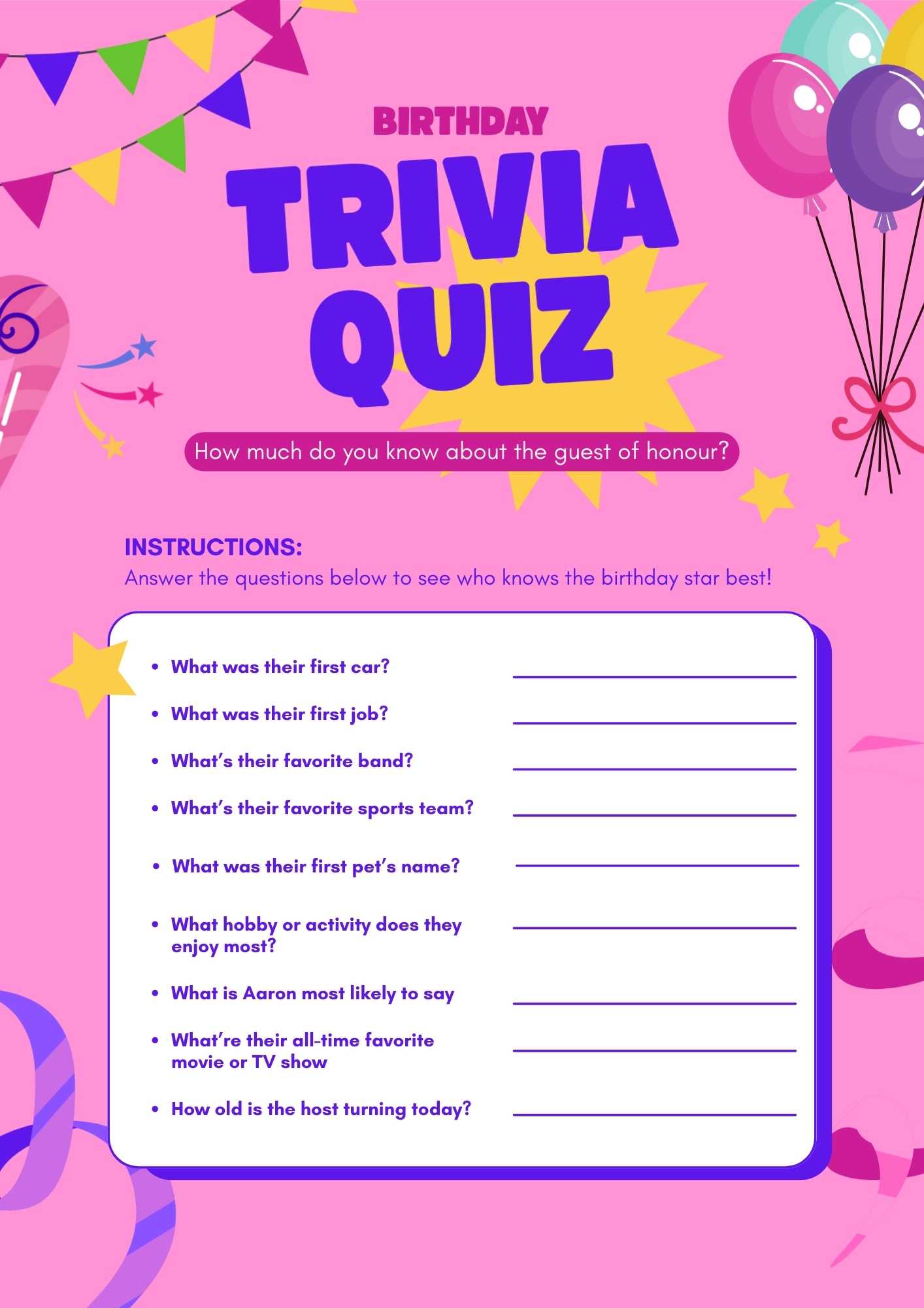 Trivia-Quiz