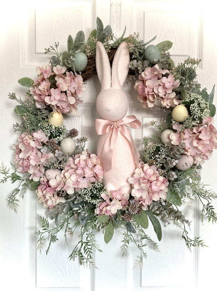 Bunny-Accent-Spring-Wreath