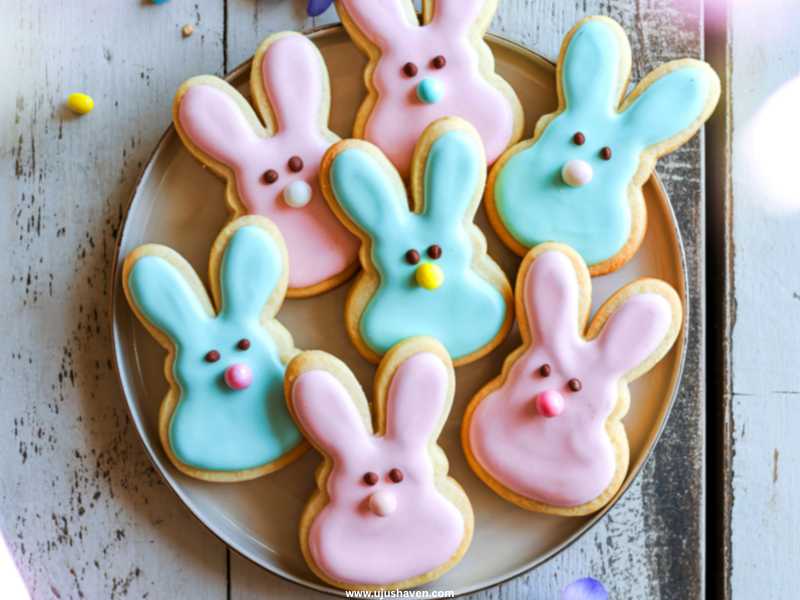 Bunny-Shaped-Sugar-Cookies