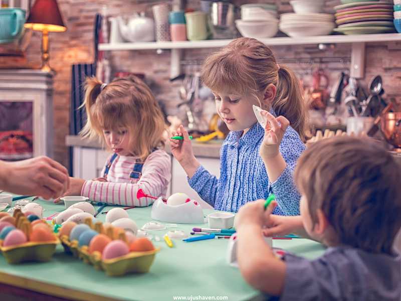 Egg-Decorating-Contest-Easter-Games-for-kids