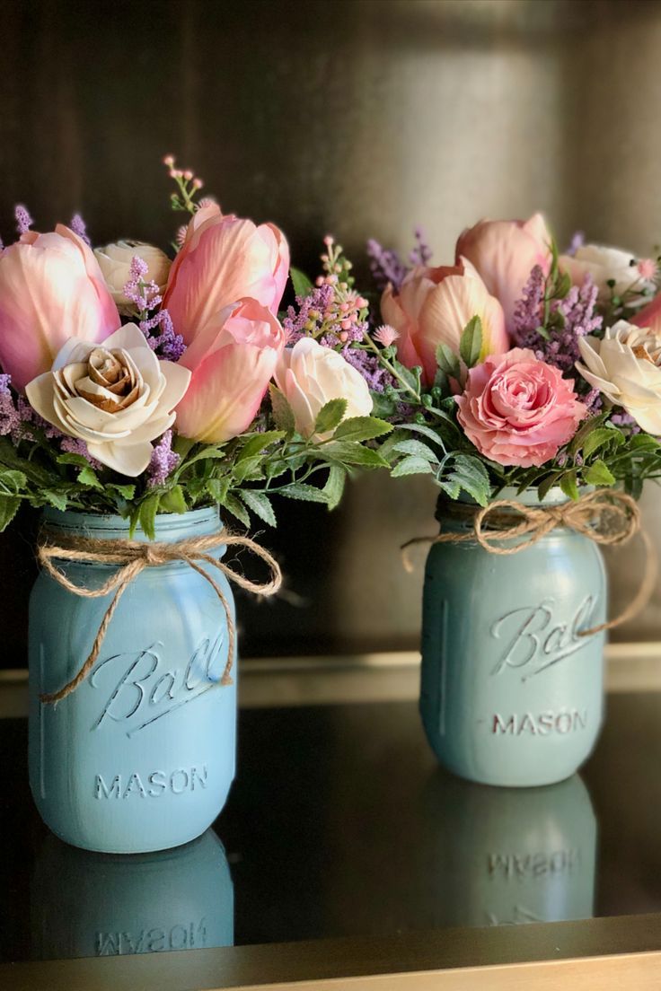 Mason-Jar-Flower-Arrangements