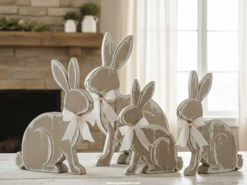 Rustic-Wooden-Easter-Bunny-Cutouts-Farmhouse-Easter-Decorations