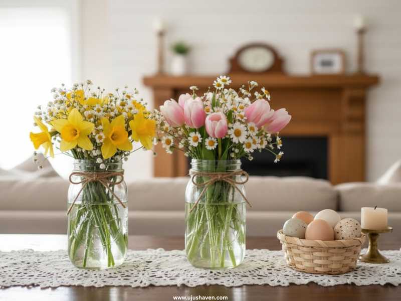 Simple-Mason-Jar-Floral-Arrangements