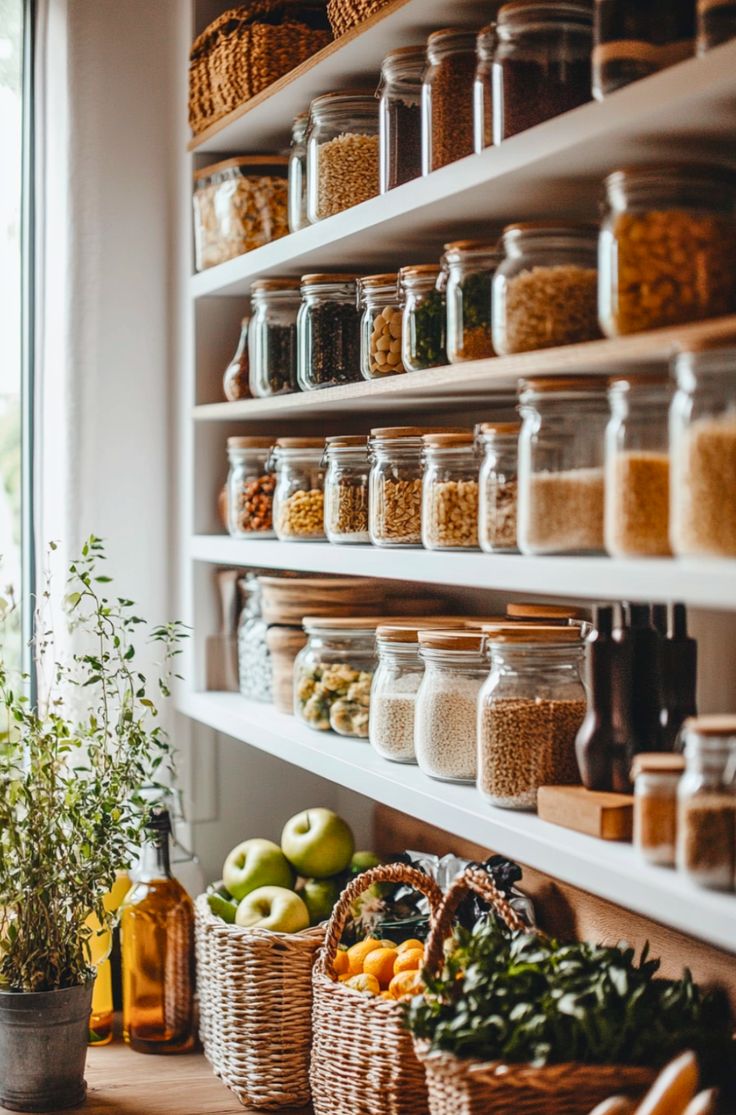 Store-Heavy-Items-on-Lower-Shelves-Ideas-for-Pantry-Organization