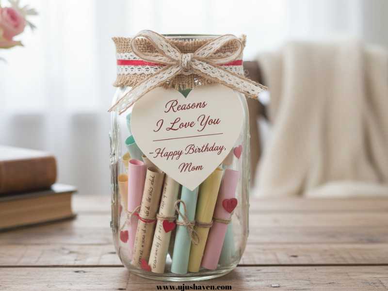 A-Reasons-I-Love-You-Jar-Filled-with-Personal-Notes-Birthday Gifts for Mom DIY
