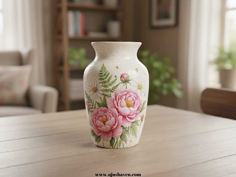Hand-Decorated-Flower-Vase