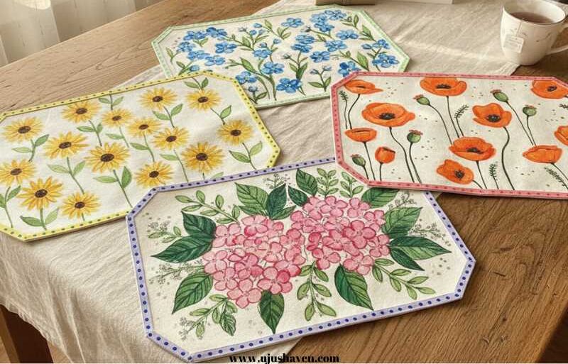 Hand-Painted-Coasters-or-Placemats