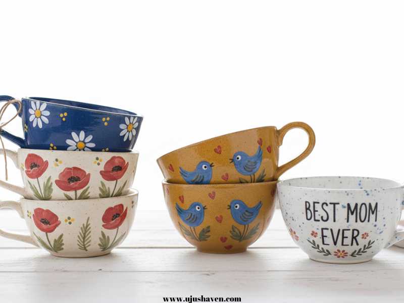 Hand-Painted-Mug-or-Teacup-Birthday Gifts for Mom DIY