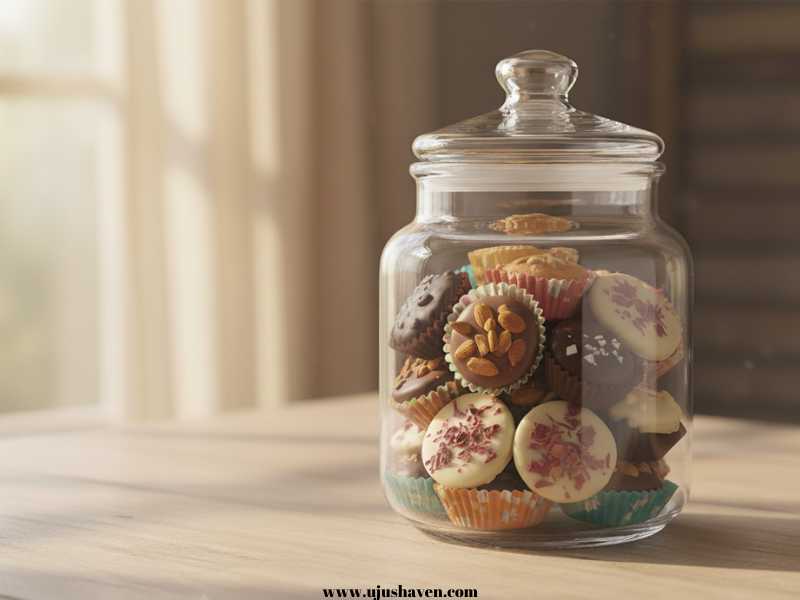 Homemade-Cookies-Chocolates-or-Preserves-in-a-Cute-Jar-Birthday Gifts for Mom DIY