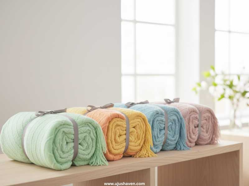 Lightweight-Throw-Blanket-in-Spring-Colors
