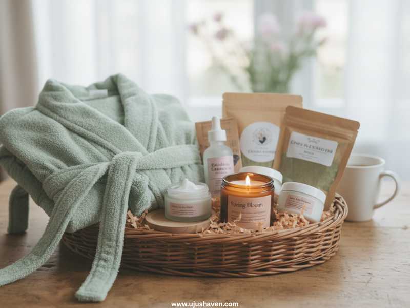 Self-Care-Kit-with-a-Cozy-Robe-and-Skincare-Essentials-Spring-Gift