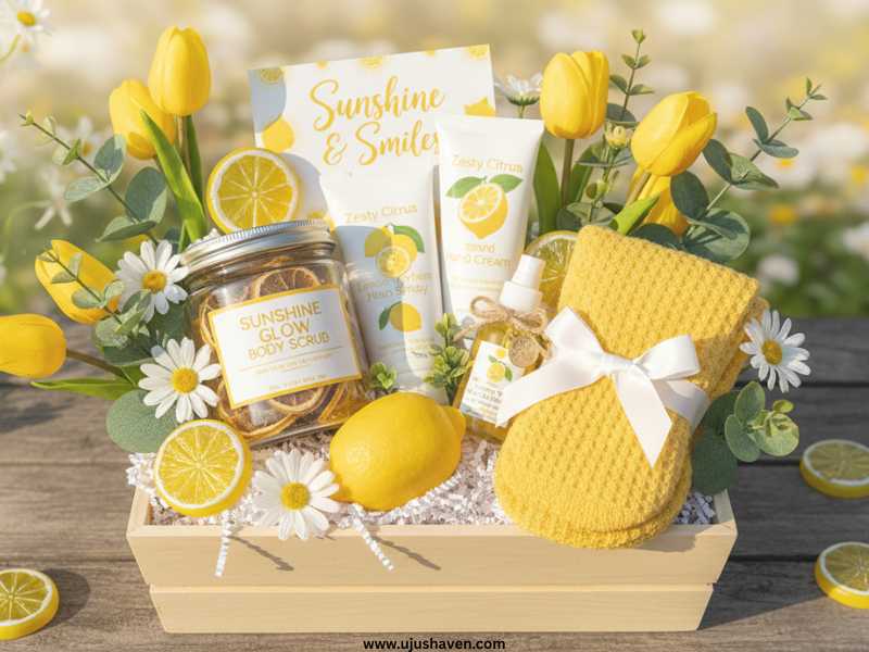 Sunshine-Lemon-Theme-Basket