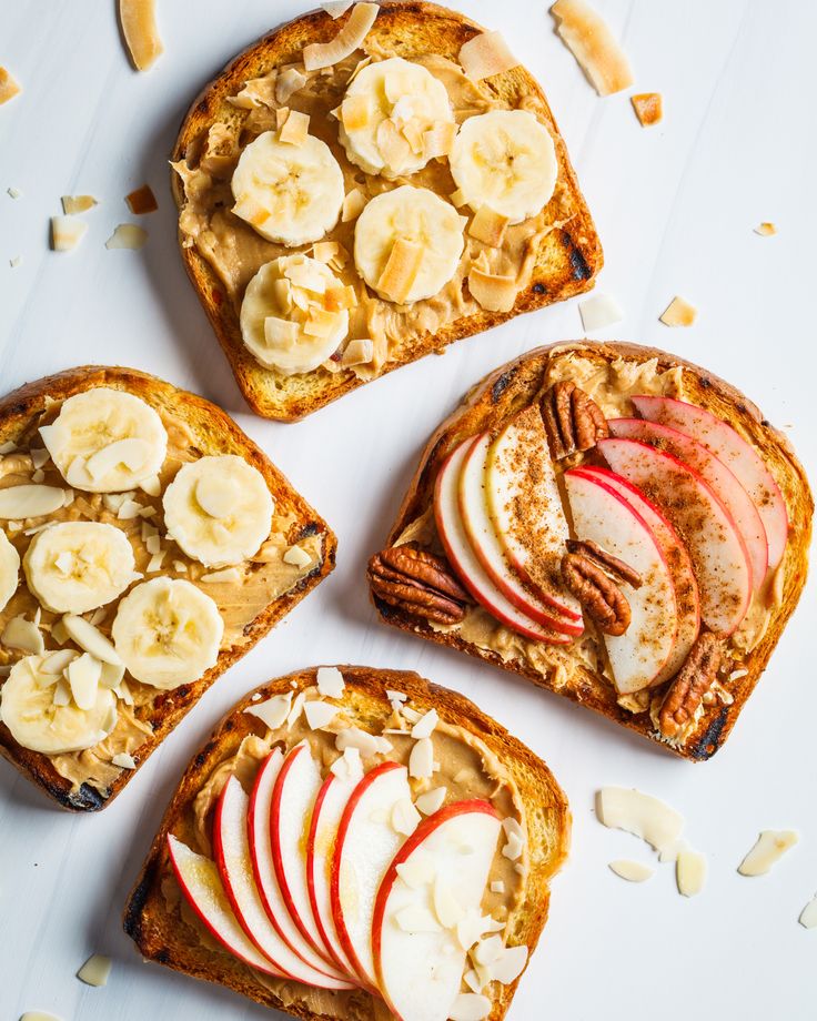 Whole-grain-toast-with-almond-butter-and-sliced-apples-Mothers-Day-Breakfast-Ideas