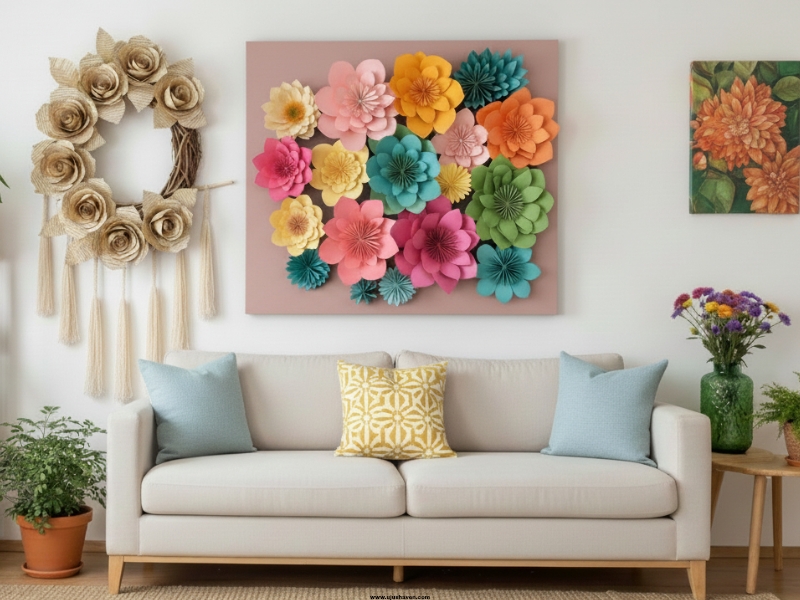 Creative-Ways-to-Style-DIY-Paper-Flowers-in-Your-Home
