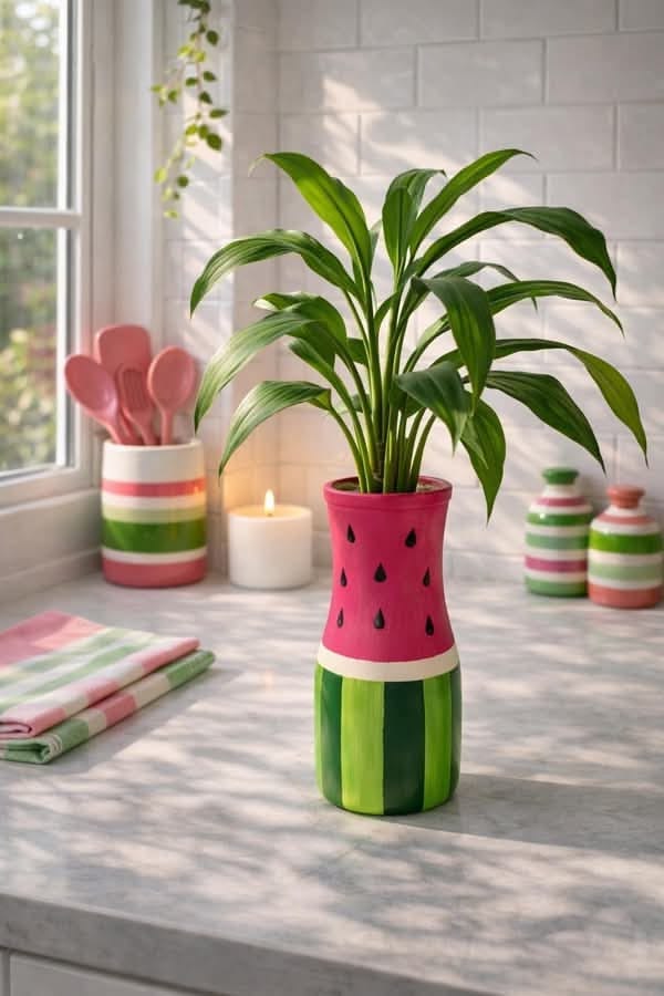 Painted-plant-pots-or-jars