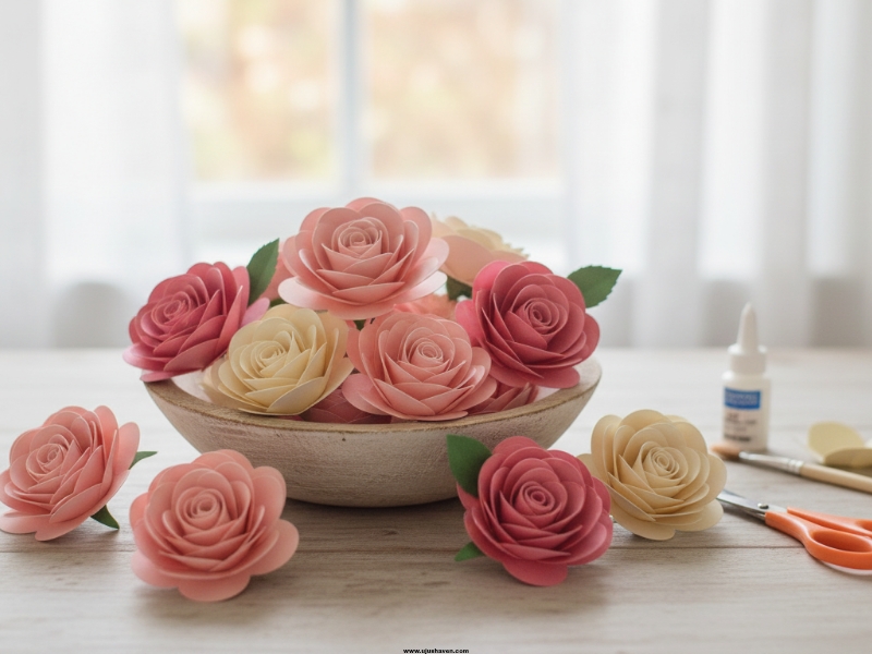 Simple-Paper-Rose-Soft-and-Classic-DIY-Paper-Flowers