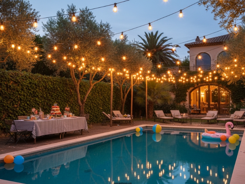 String-Lights-Wrapped-Around-Trees-or-Fences-Pool-Party-Birthday-Decor.