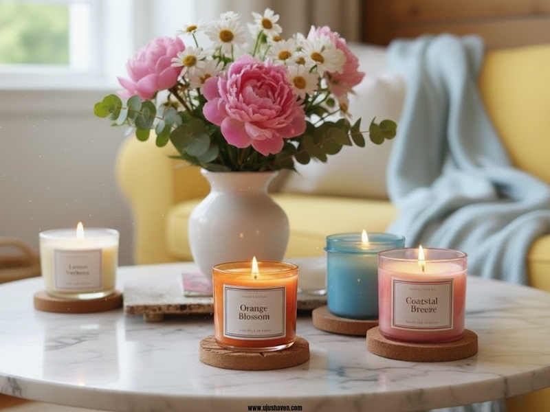 Use-Citrus-or-Floral-Scented-Candles-Summer Home Decor
