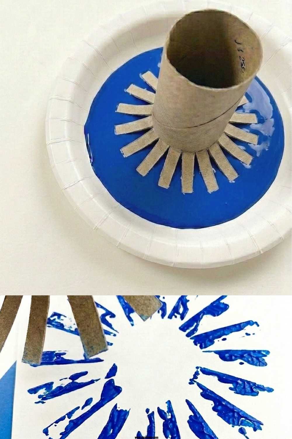 Dip-Into-Paint-Toilet-Paper-Roll-Fireworks-Craft.