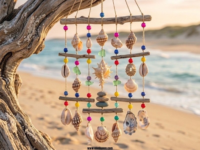 Nature-Wind-Chimes-with-Sticks-and-Shells