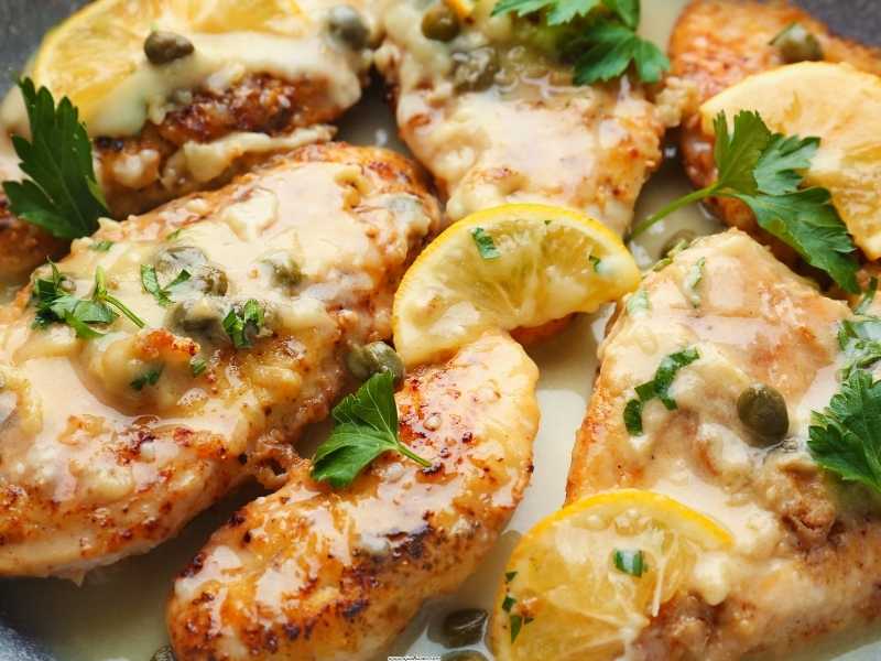Skillet-Chicken-Piccata-Quick-and-Easy-One-Pan-Chicken-Dinner-Recipes