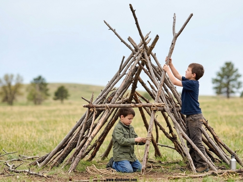 Stick-Fort-Building-Outdoors-Nature-Crafts-for-Kids.