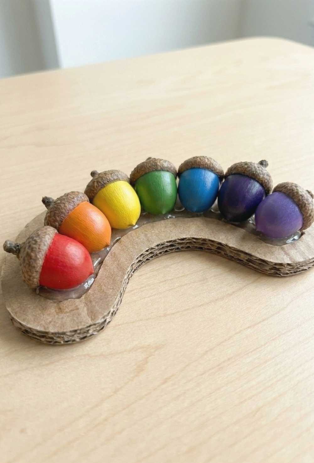 Acorn-Rainbow-Stacking