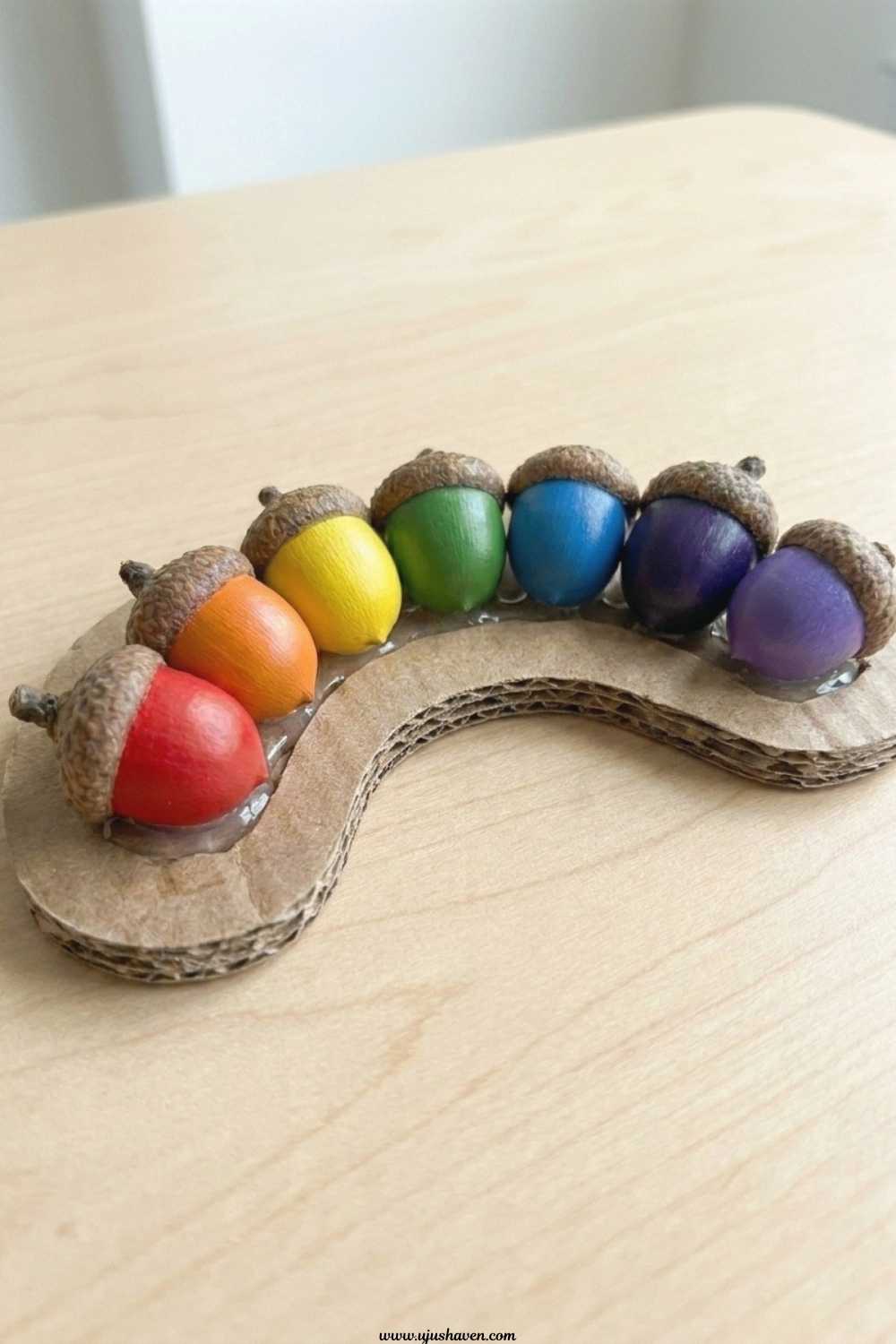 Acorn-Rainbow-Stacking
