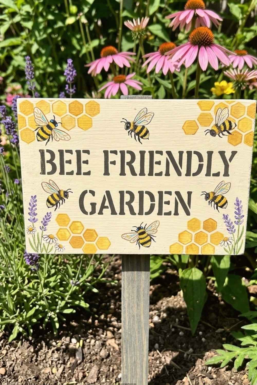 Bee-Pollinator-Signpost-Bumble-Bee-Crafts-for-Adults